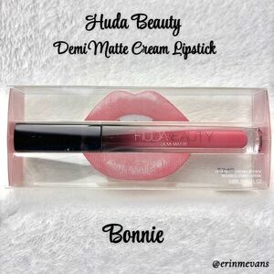 Huda Beauty Bonnie Demi Matte Cream Lipstick Full Size New